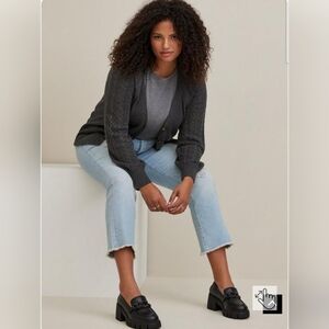 Torrid NWT size 5 (28) gray cardigan
